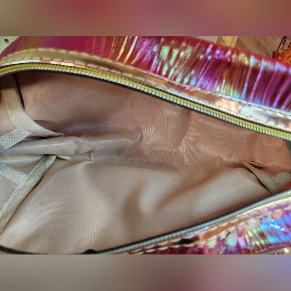 Pink Iridescent Makeup Bag - Picture 2 of 3